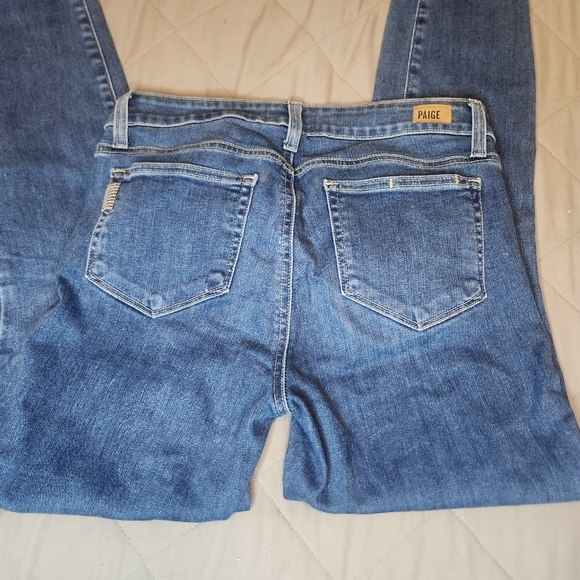 Paige Verdugo Ankle Jeans Womens Size 28 Skinny Mid Rise Medium Wash Denim Pants - Picture 7 of 7